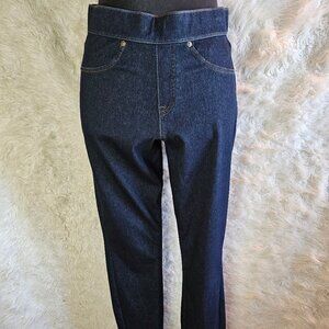 NWT Simply Vera Vera Wang Women's Blue Midnight Rinse Curvy Denim Legging Size M